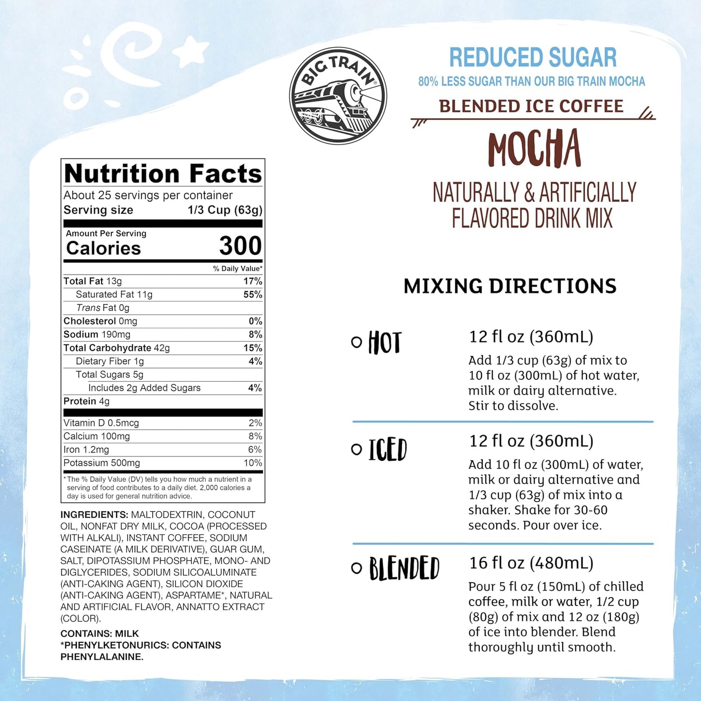 Big Train Vanilla Bean Blended Crème Beverage Mix, 3.5 Pound (Pack of 1) - Colors B