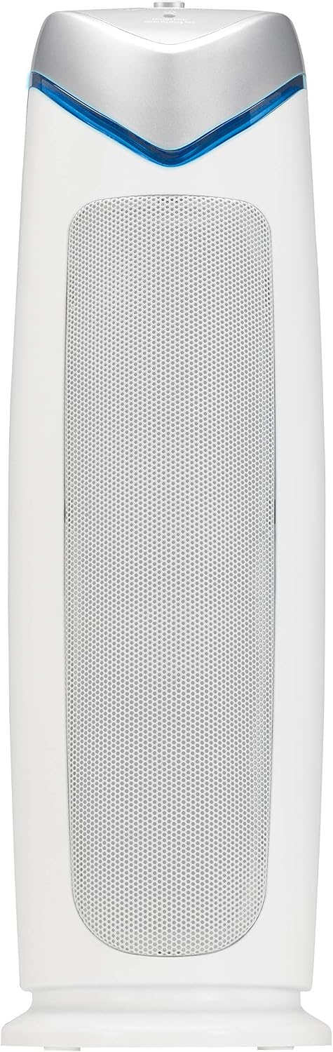 GermGuardian HEPA Air Purifier - Large Room Air Purifier for Bedroom, Office, Dorm, and Home - Filters Pet Dander, Dust, Pollen, Smoke, Scents - AC4825E - 22" Tower - Gray