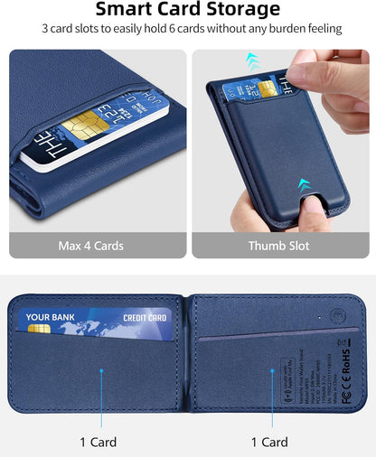 ExtreLife for Magsafe Wallet, Works with Apple Find My, 6 Cards Holder