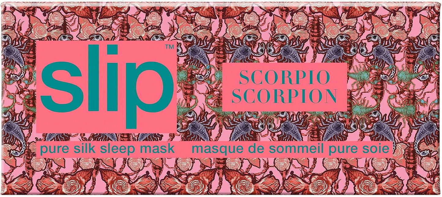 slip Pure Silk Sleep Mask - 100% Mulberry Silk, Ultra Soft & Comfortable, Blocks Light for Restful Sleep| Adjustable Strap for Perfect Fit, Gentle on Skin & Hair (Black - 1 Count Pack of 1)
