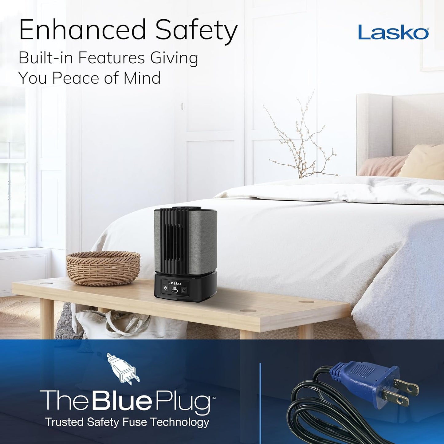 Lasko 8" Slumberbreeze Tabletop Fans