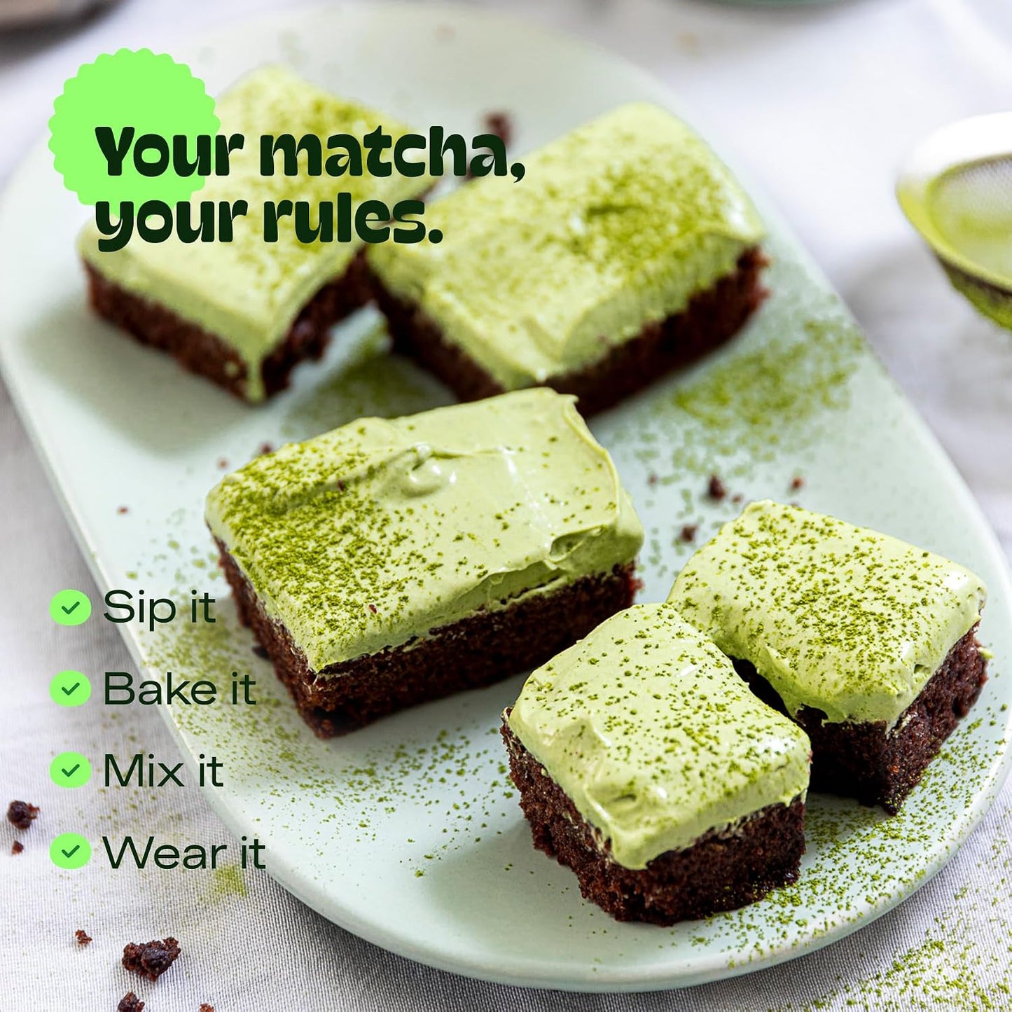 MatchaDNA Matcha Powder Sticks 7 Pack (20g Each) – Sweetened with Milk, No Sugar Added – Organic Matcha Powder Green Tea Latte Mix for Hot or Iced Drinks – Organic Macha Tea, Smooth Energy Boost