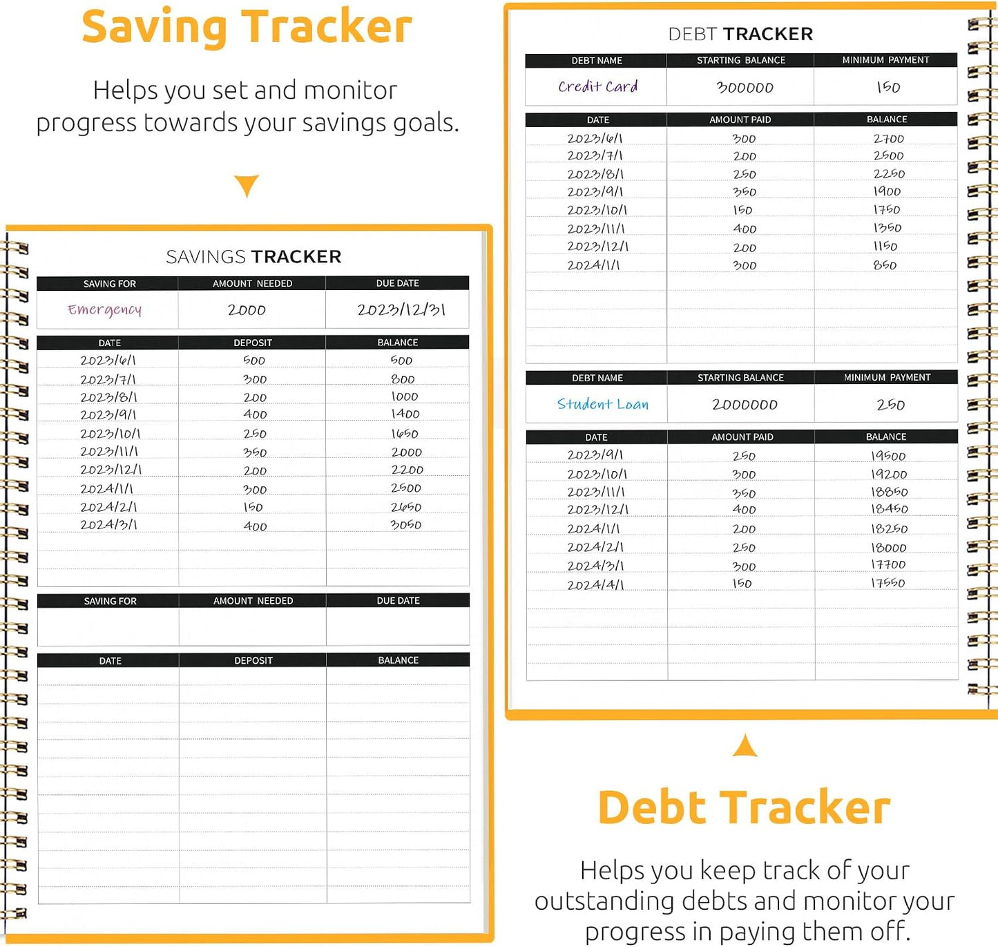 Budget Planner - Monthly Budget Book with Expense Tracker Notebook, Undated Bill Organizer & Finance Planner to Take Control of Your Money, Account Book to Manage Your Finances-Pink