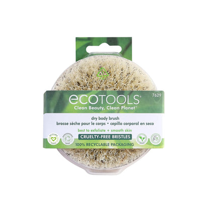 EcoTools Dry Body Brush, for Post Shower & Bath Skincare Routine, Removes Dirt and Promotes Blood Circulation, 1 Count
