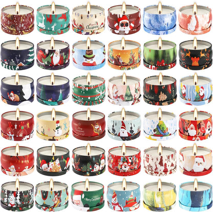 36 Pack Scented Candles Set for Home, Relaxing Stress Relief, Aromatherapy - Natural Soy Wax and Fragrance - Gifts for Women, Mom, Best Friend, Wife, Birthday