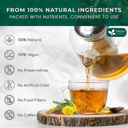 FreshDrinkUS, Premium StrongerLungs Tea, 75 Count, Caffeine Free, Vegan