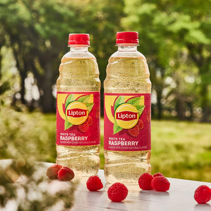 Lipton Raspberry White Tea, 16.9 Fl Oz Bottles (Pack of 12)