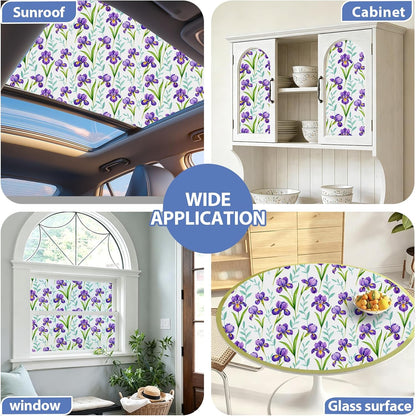 Window Film, Frosted Privacy, One Way Tint, UV Block, Heat Insulation, Anti-Glare, Static Cling, Renter Friendly for Home Bathroom Door