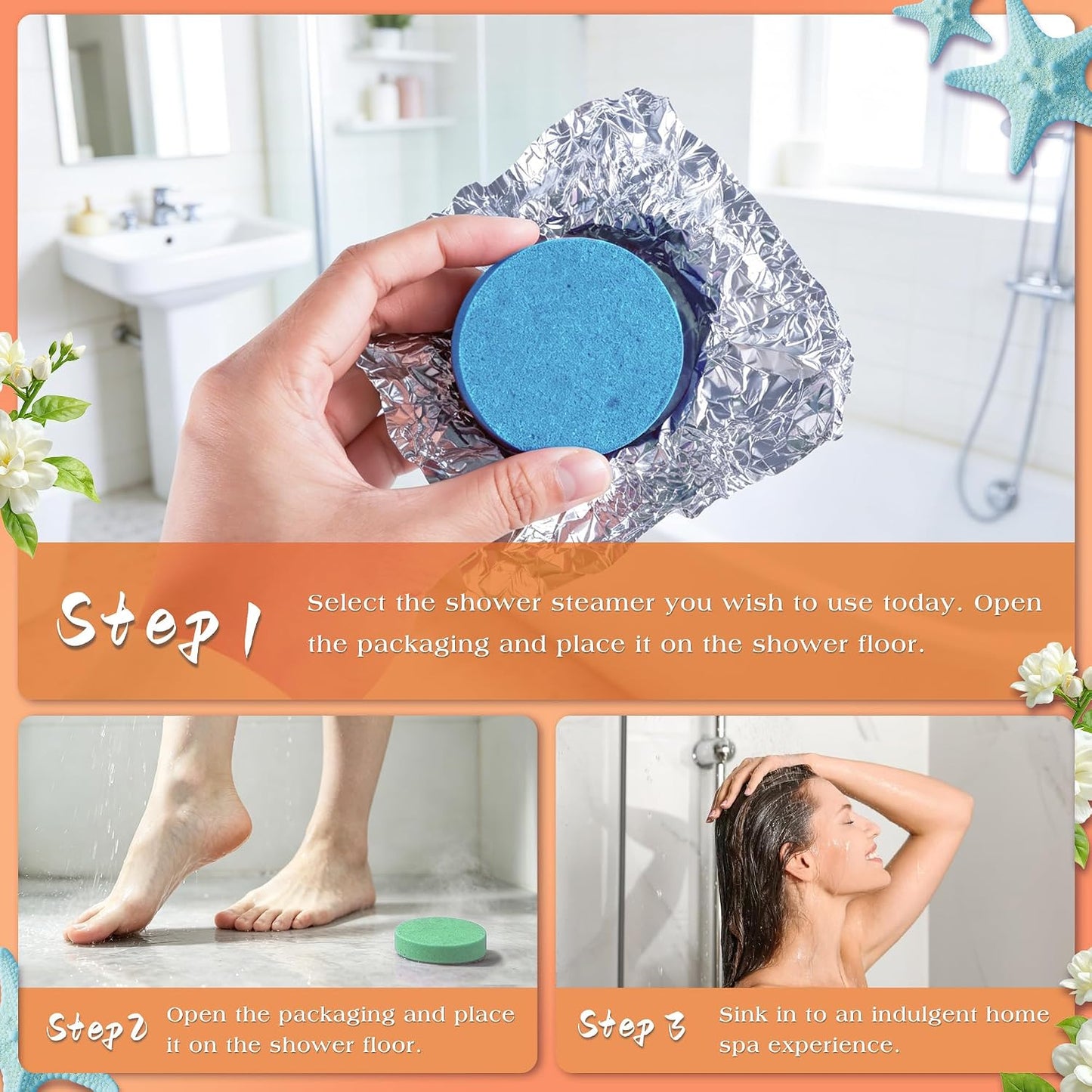 Shower Steamers Aromatherapy Birthday Gifts for Women-12 Pack Mothers Day Gifts,Gifts for Grandma,Wife,Mothers,Stress Relief and Relaxation Gifts for Women and Men,Created Your Own Home SPA