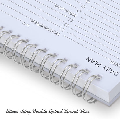 Weekly Planner Notepad,Spiral To Do List Undated Planning Pad, Weekly Organizer for Students, Weekly Agenda for Work & Daily Life, 52 Sheets, 6.5 x 9.8 in (Green)