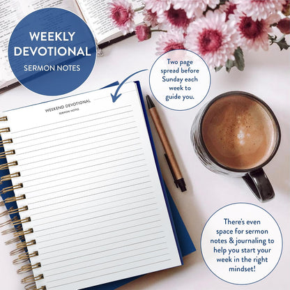Christian Planner 2026 Daily Planner - Faith Based Monthly and Weekly Planner, Vision Board, and Habit Tracker - 2026 Calendar, Personal Organizer and Devotional Journal (Spiral, Pine)