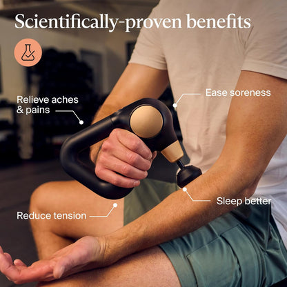 TheraGun Sense (1st Generation) by Therabody - Deep Tissue Massage Gun with Preloaded Routines for Stress Relief, Pain Relief & Muscle Soreness in Neck, Back, Leg, Knee, and Shoulder (Black)