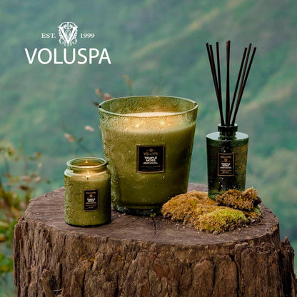 Voluspa Baltic Amber Candle, 18 oz, Coconut Wax Blend, Scented Candles for Home, 100 Hour Burn Time, Candle Jar