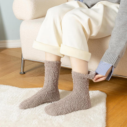 Premillow Womens Fuzzy Socks Fluffy Socks Women Winter Cozy Sock Warm Slipper Home Sleeping Sock for Women
