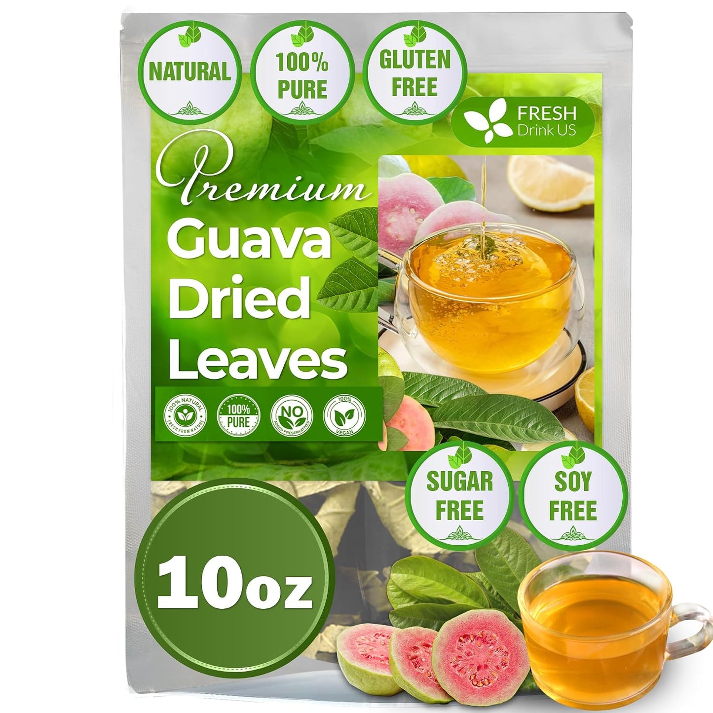 FreshDrinkUS, Premium 150 Lemon Ginger Tea Bags, 100% Natural Ingredients, Hand-made Blend of Lemon and Ginger, Eco-conscious Tea Bags. No Sugar, No Caffeine, Vegan. - Colors A