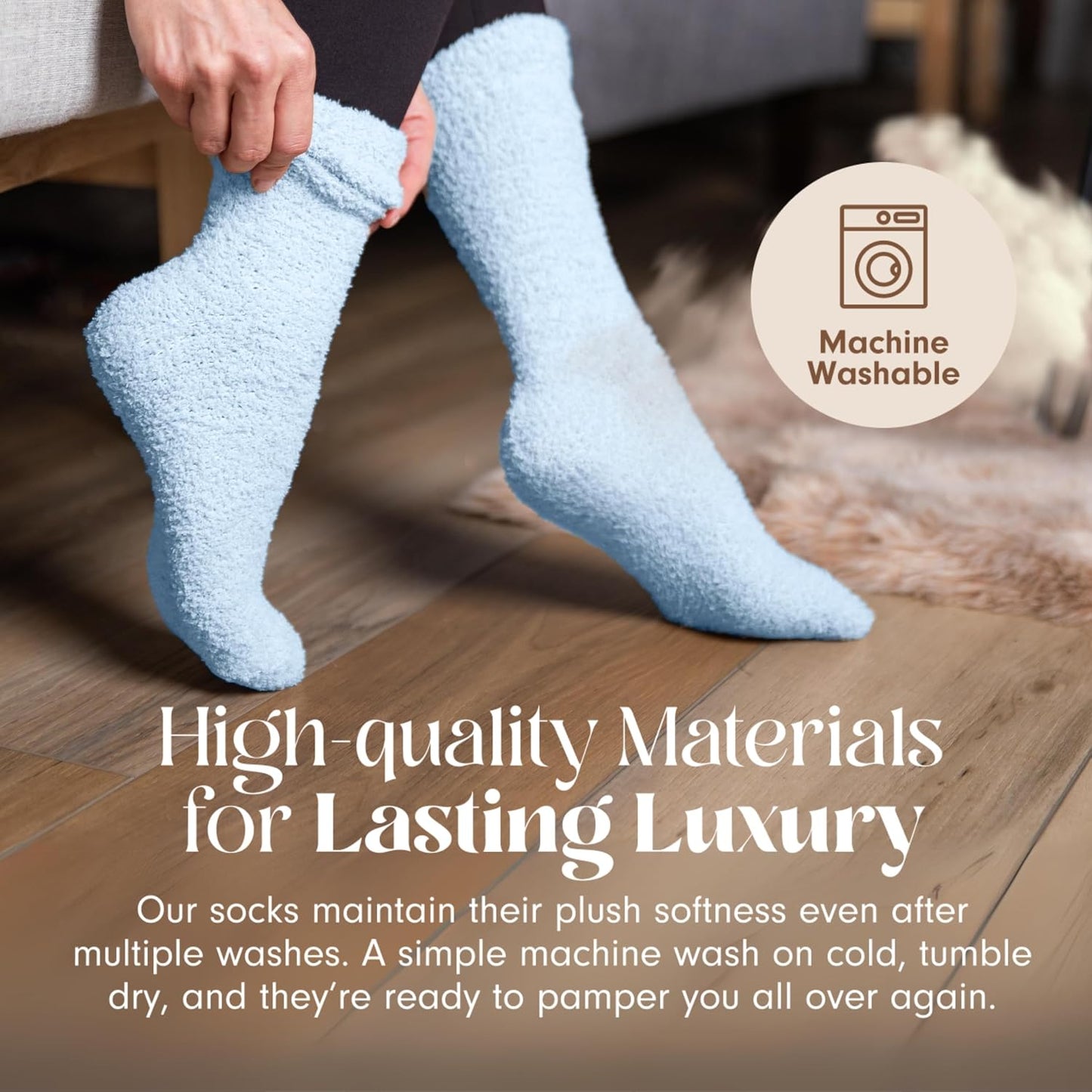 Unboxme Gifts Warm & Cozy Ultra-Luxe Cloud Sock, Gift for Women & Men
