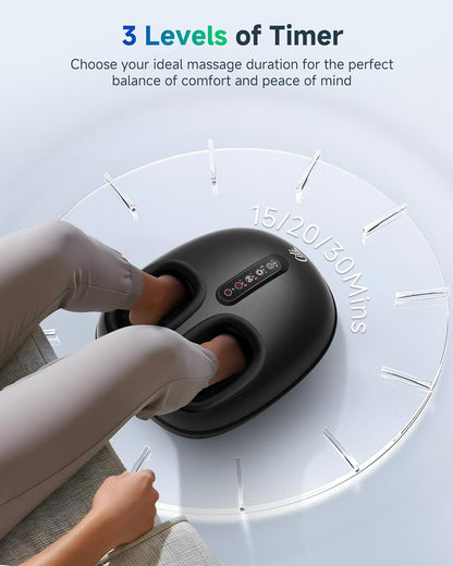 CILI Foot Massager with Heat, Shiatsu Foot Massager for Neuropathy & Plantar Fasciitis Relief, Gifts for Women Mom Dad,Heated Feet Massager with Deep Kneading,Compression,Vibration,FSA Eligible HSA