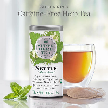 The Republic of Tea SuperHerb Organic Nettle Herbal Tea, 36 Count
