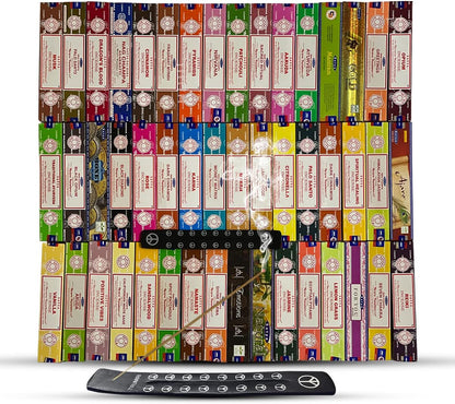 TRUMIRI Incense Stick Holder Bundle with Satya Sai Baba Nagchampa 250g Bulk Incense Sticks Nag Champa Agarbatti - Pack of 1 (Approx 250 Insence-Sticks)
