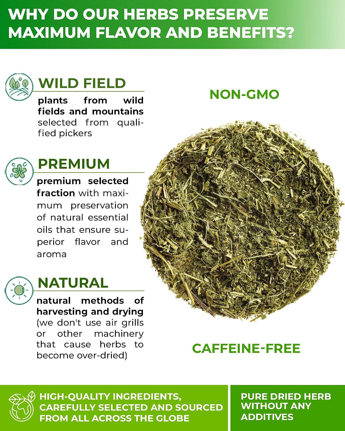 100 Bags Nettle Leaf Tea Dried Stinging Nettle Herb (Urtica Dioica) - 100 Count 1.5g Tea Bags Herb Hojas De Ortiga