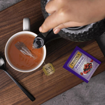 Twinings Wild Berries Herbal Tea 2-Pack, 20 Count Ea