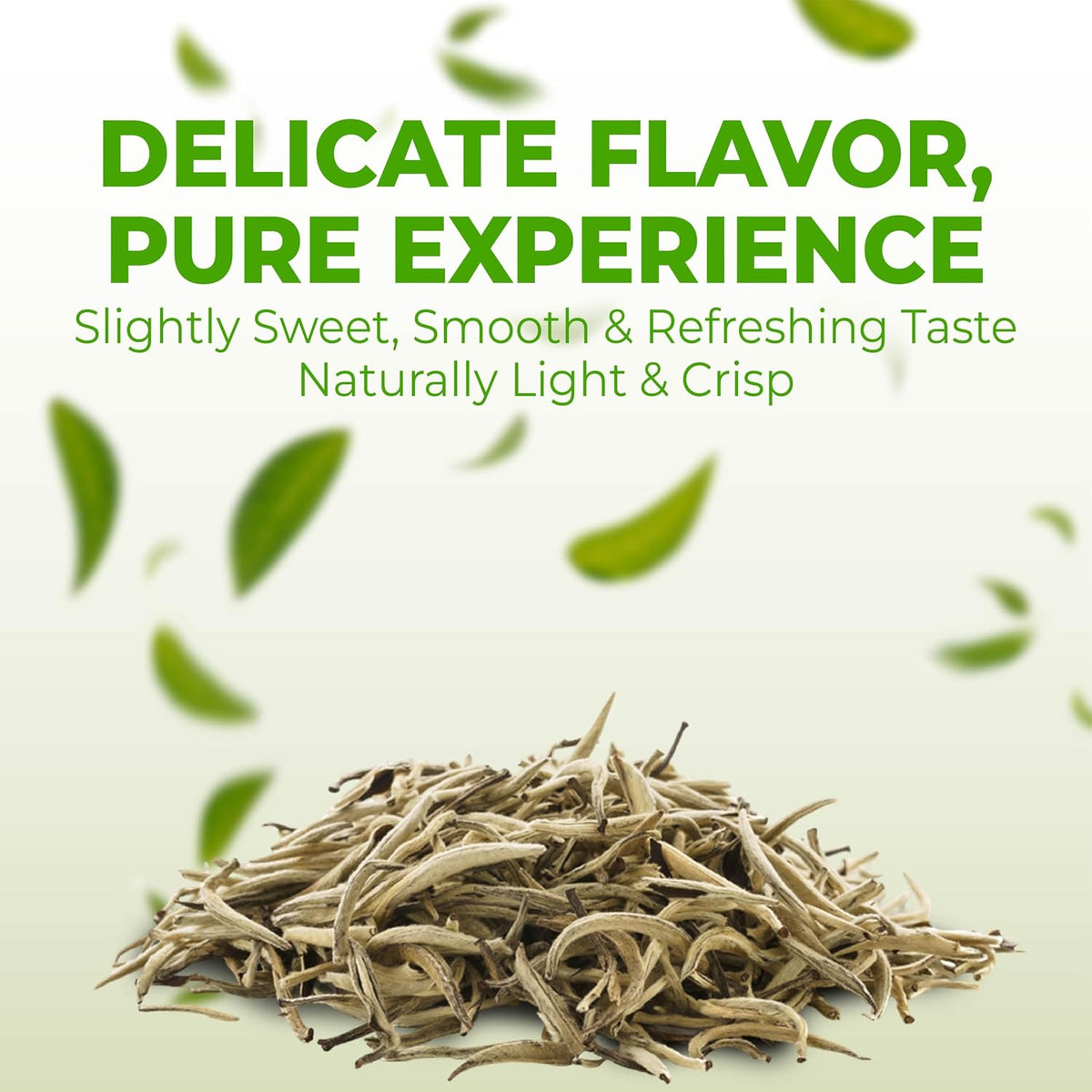 Fusion Select 100% Organic White Tea - Natural Herbal Infusion for Calmness, Relaxation, Wellness - Rich in Vitamins & Antioxidants - Zero Calories, Sugar, Fat - 100 Organic Premium White Tea Bags
