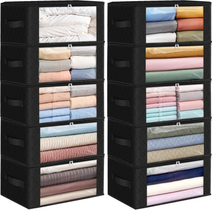 Fab totes Storage Bags for Clothes Blanket Storage Bins with Lids