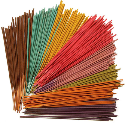 Hosley 320 Assorted Incense Sticks with Holder Eucalyptus, Fresh Bamboo, Lavender, Myrrh, Lavender Chamomile, Vanilla, Citrus, Dragon Blood Idea for Home, Wedding, Spa, Meditation & Aromatherapy