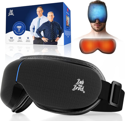BOB AND BRAD Eye Massager with Heat and Cooling, FSA Eligible HSA Birthday Gifts for Women Men, Heated Eye Massager for Migraine, Heated Eye Mask for Dry Eye Head Tension and Stress Relief