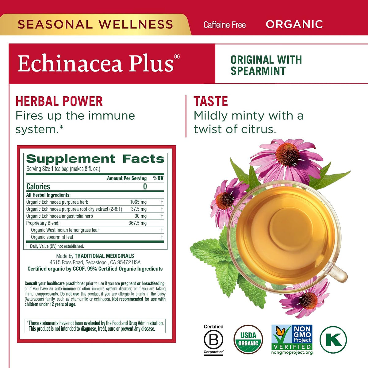 Traditional Medicinals Organic Seasonal Care Variety Pack, 96 Tea Bags