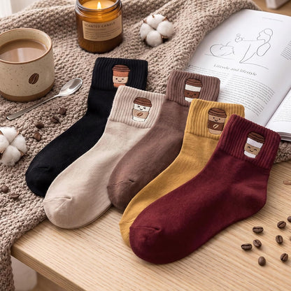 Eurzom 10 Pairs Socks Womens Crew Elastic Ankle Length Cotton Socks Aesthetic Cute Lightweight Low Cut Gifts for Women - Colors B