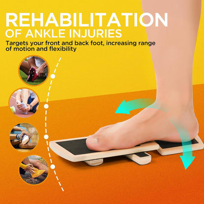 Ankle Balance Board Foot Strengthener Trainer for Sprained Ankle, Stability Exercises, Physical Therapy, Plantar Fasciitis Relief, Posture Correction, Balance Training
