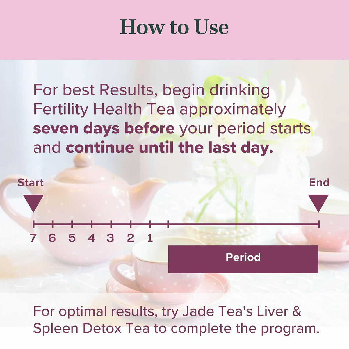 Jade Tea Fertility Tea for Women, Red Raspberry Leaf & Lady's Mantle