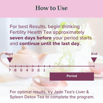 Jade Tea Fertility Tea for Women, Red Raspberry Leaf & Lady's Mantle