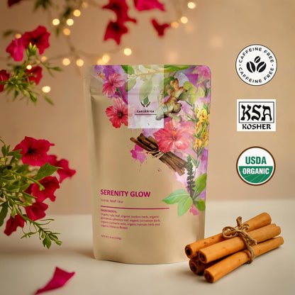 Gardenika Organic Loose Leaf Tea Sampler – 8 Pack, 1 LB – Herbal and Naturally Caffeine-Free Set - Ayurvedic Assortment Blend