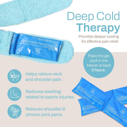 Wrist Ice Pack Wrap - Hot and Cold Gel Thumb & Hand Ice Pack Glove for Arthritis Relief | Microwavable & Freezer Safe, Dual Therapy for Carpal Tunnel, Tendonitis, Swelling, Targeted Relief for Hand