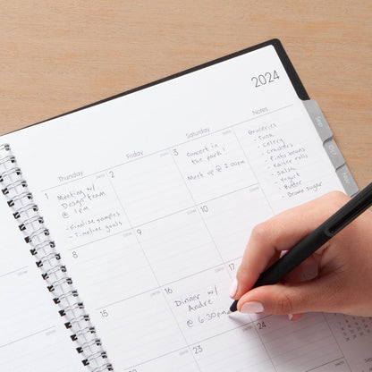 Blue Sky 2026-2027 Weekly and Monthly Academic Year Planner Calendar, July 2026 - June 2027, 8.5" x 11", Flexible Cover, Wirebound, Laminated Tabs, Enterprise