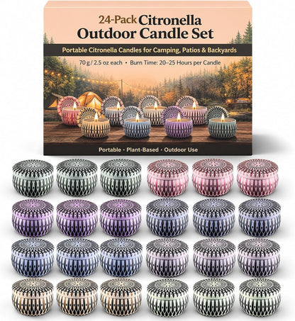 Candles, Scented Candles Gift Set for Women, 8 Pack Fruity Floral Soy Wax Aromatherapy Candles, Travel Tin Candles in Artist Gift Box, Birthday Gifts for Mom, Wife, Sister, Friend, Housewarming