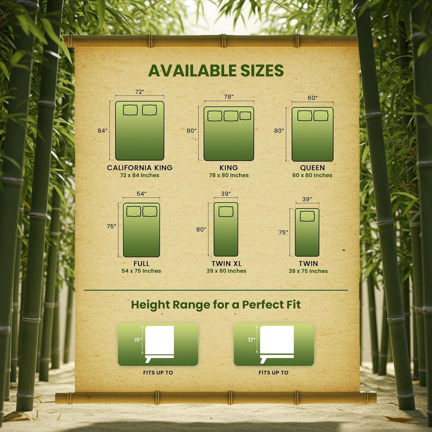 Utopia Bedding Waterproof Mattress Protector Queen Size Bed, Premium 200 GSM Bamboo Viscose Cooling Mattress Cover, Soft and Breathable, Fitted Style with 17 Inches Deep Stretchable Pockets
