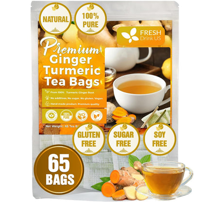 FreshDrinkUS, Premium 60 Chamomile Lavender Tea Bags, Calming Herbal Blend Strong Support for Relaxation & Better Sleep | Naturally Caffeine-Free Bedtime Tea with Soothing Floral Aroma, 100% Natural, Hand-made No Sugar/ Caffeine/ Gluten, Vegan - Colors C