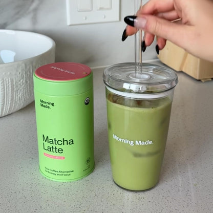 Morning Made Vanilla Ceremonial Grade Matcha Powder - USDA Organic Japanese Green Tea Matcha Powder from Uji Japan - Vegan, Gluten-Free, Resealable Tin (10.6 oz, 60 Servings)