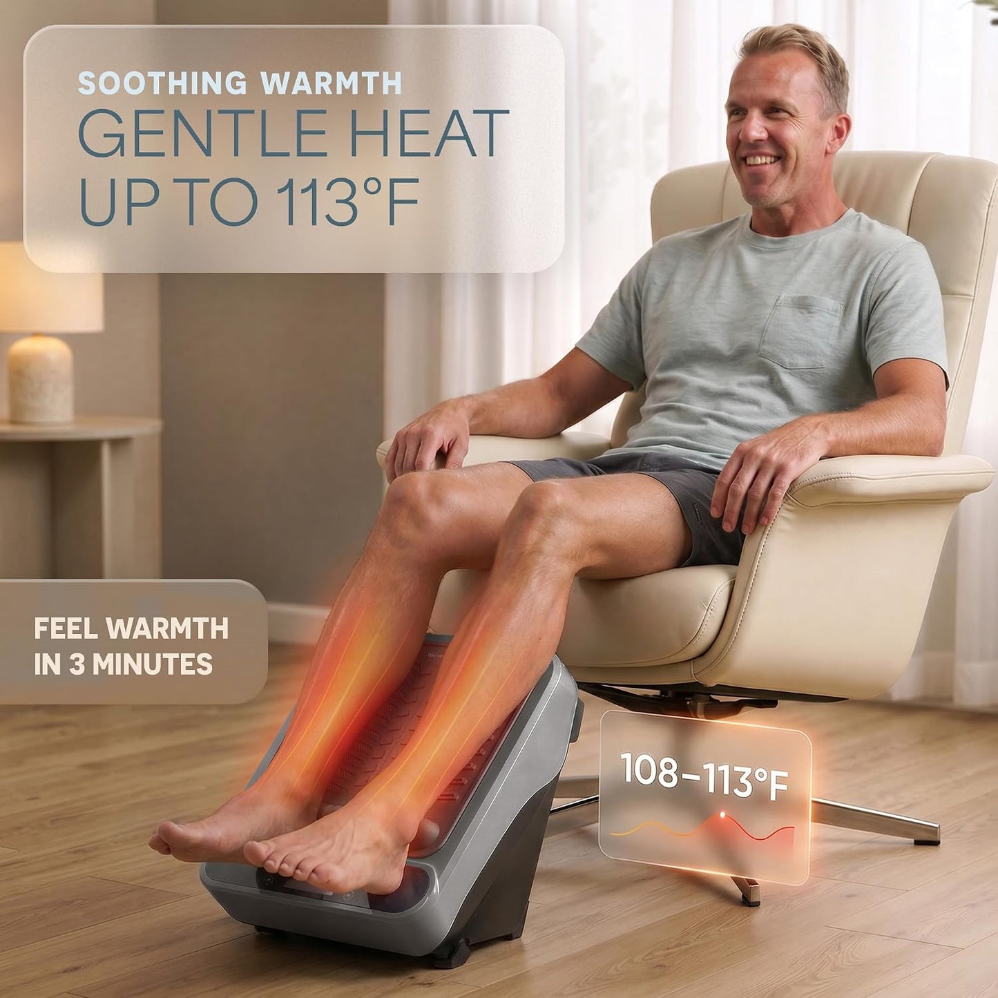 LifePro VibraFlow Feet Massager Electric Comfort & Circulation Support