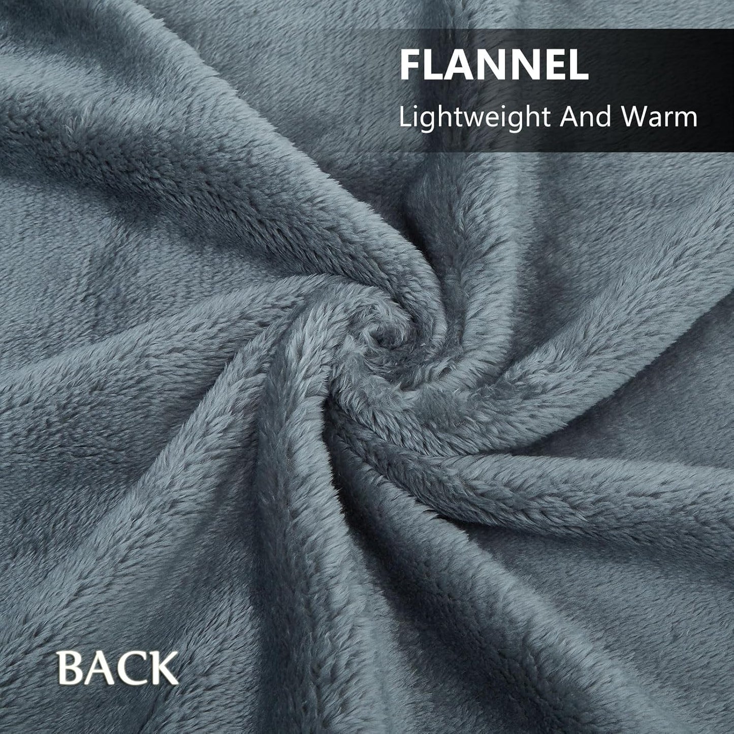 forestfish Fleece Wearable Blanket, Plaid Lap Blanket Comfy Poncho Throw with Buttons for Bed Sofa Office, Grey-White