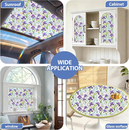 Window Film, Frosted Privacy, One Way Tint, UV Block, Heat Insulation, Anti-Glare, Static Cling, Renter Friendly for Home Bathroom Door