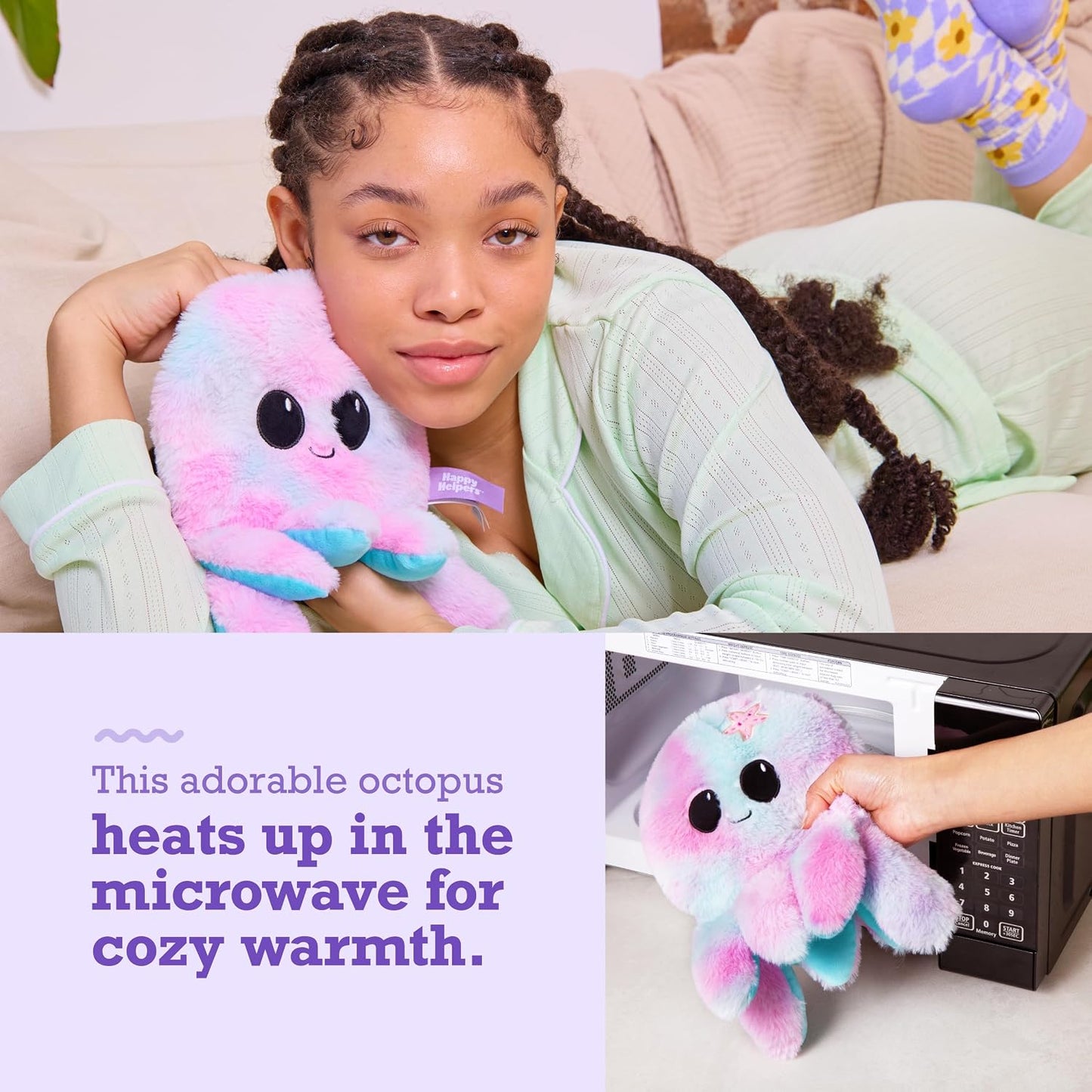 Menstruation Crustacean Lobster by Relatable, Microwavable Heating Pad for Period Cramps, Cuddly Plushies, Great Gift Ideas for Loved Ones of All Ages, Includes 1 Lavender Scented Heating Pad Plushy