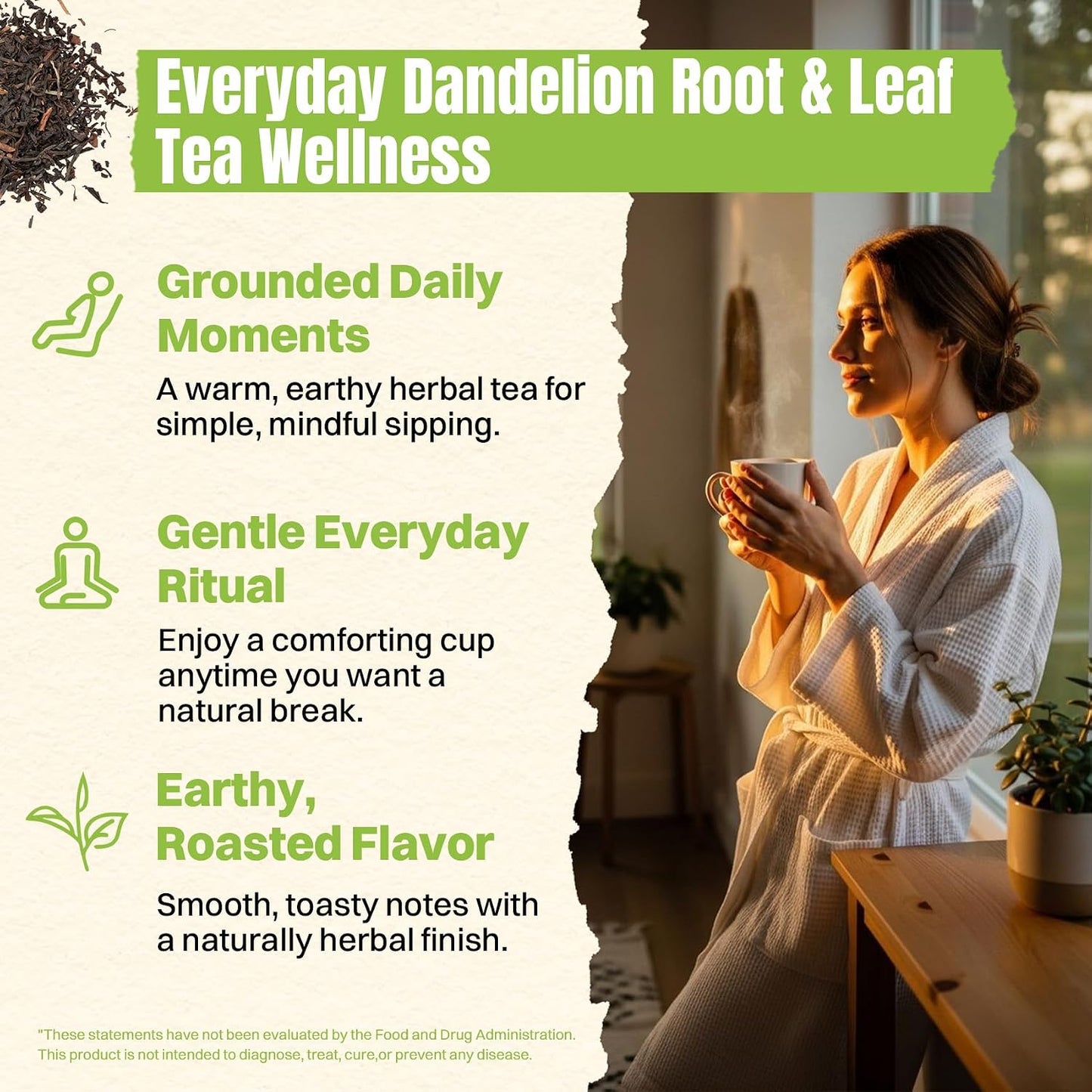 Hiihone Lemon Balm Tea Bags 20 Count – Pure & Natural Lemon Balm Tea, Caffeine-Free Herbal Tea, Calming & Soothing, Non-GMO, Fresh Citrusy Flavor