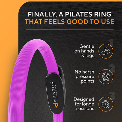 Pilates Ring Circle, Magic Circle Pilates Ring, Inner Thigh Exercise Equipment, Fitness Rings for Women, Thigh Master Inner Thigh Exerciser, Yoga Ring Pilates Equipment for Home Workouts