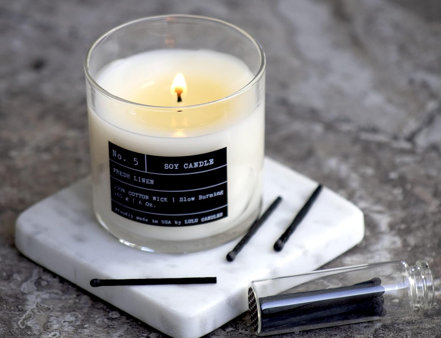 Lulu Candles | Jasmine, Oud & Sandalwood | Luxury Scented Soy Jar Candle | Hand Poured in The USA | Highly Scented & Long Lasting (9 Oz.)
