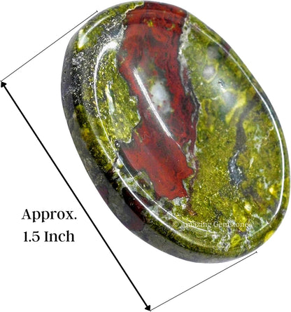 Amazing Gemstone Labradorite Thumb Worry Stone, Anxiety Stone, Healing Crystals - Piedra Crystal Fidget for Gift, Meditation, Calming, Relaxation, Stress Relief - Colors A