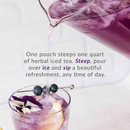 The Republic of Tea Beautifying Botanicals® Beauty Blueberry Lavender Herbal Iced Tea Bags (8 count)